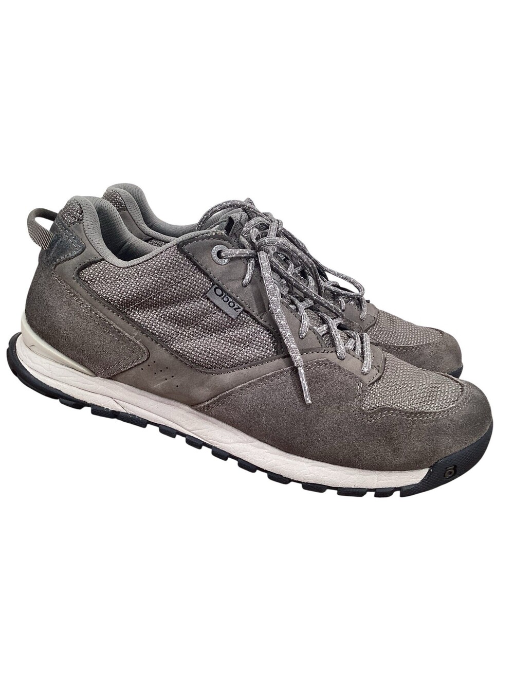 Oboz Bozeman Low Suede Hiking Shoes Rockfall US Mens Sz 10